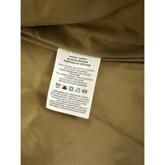 Nike Jordan Women's Quilted Vest Brown Kelp FB5192-395 Loose Fit Size Large NWT - Picture 10 of 12